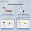 Airuida Extended Thread Adjustable Swing Arms 3-3/8 Inch Wall Mount