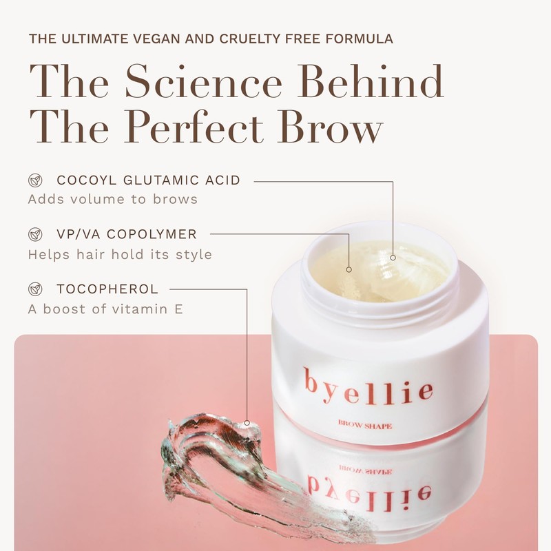 Byellie Brow Shape 30ml, Super Strong Clear Eyebrow Gel, Define,