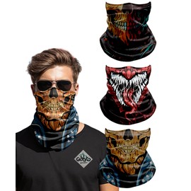 Neck Gaiters for Men,Sun UV Protection Seamless Bandana Face Cover Scarf Mask,Balaclava,headband for outdoor