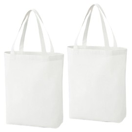 Sasae From Japan Canvas Tote Bag, Canvas, Canvas Bag, Shoulder Bag, Plain, Cotton, Thick, Vertical, 12 oz, A4, Gusset, Documents, PC, Commuting to Work or School, Eco Bag, Large Capacity, 2 Pieces,