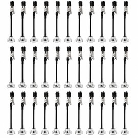 30-Pack Magnetic Alligator Clips for Photos & Notes – Flexible Metal Holders for Home, Kitchen, DIY & Repairs