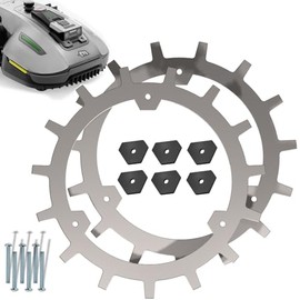 Spikes for Mammotion Yuka Mini - Stainless Steel - Deburred - 6 x Stainless Steel Screws - Traction Improvement for Robotic Lawnmowers - Robot Lawnmower