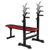 BalanceFrom Adjustable Folding Multifunctional Workout Station Adjustable Olympic Workout Bench