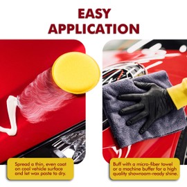 Experience Brilliance and Protection with Garry's Royal Satin One Step Automotive Cleaner Wax - Restores Shine, Removes Oxidation, Carnauba/Hydro-Polymers Formula - 16 Oz Liquid