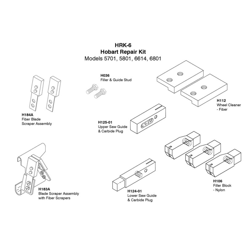 National Band Saw Repair Kit - Compatible with Hobart Models