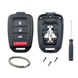 No Cutting Required Key Fob Case Shell fit for Honda 2013-2016 Accord Crosstour 2014-2015 CR-V Civic 2016-2017 HR-V (1)