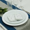 Fanxyware Star Shaped Origami Dinner Napkins with Silver Stars on