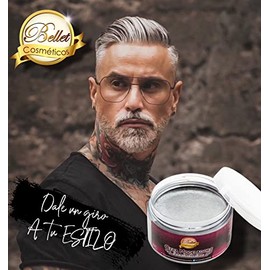 Bellet Cera Modeladora para Cabello con Color Plata, 120 gr
