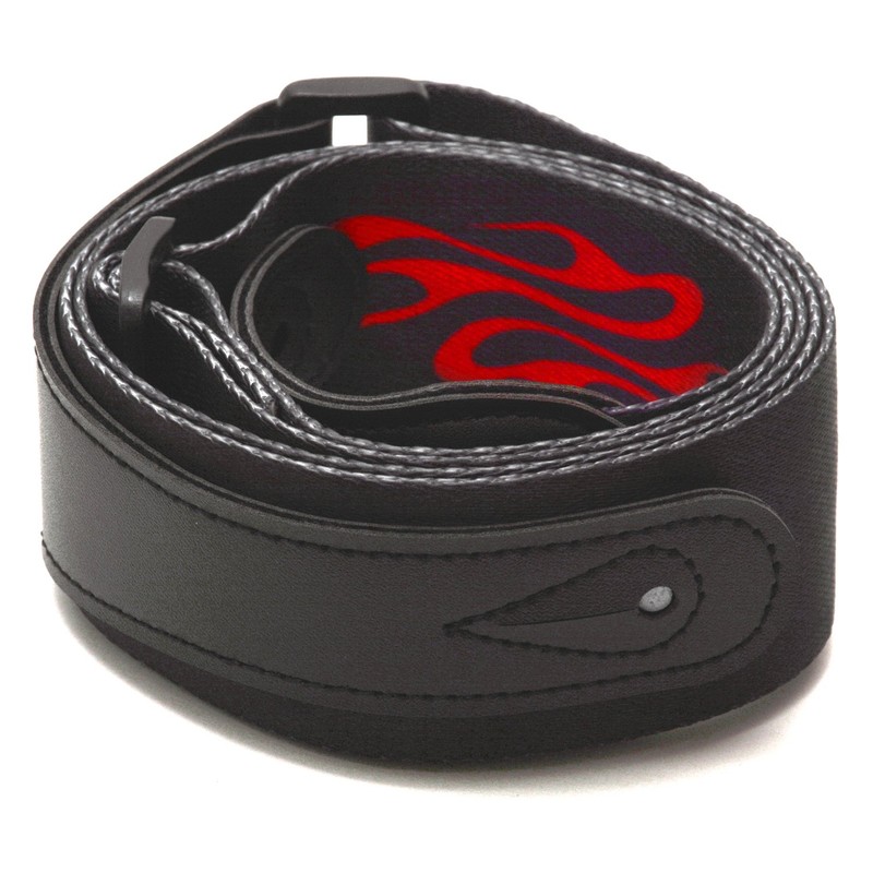 Elagon (RFD) Red Flamed Guitar Strap for Electric, Acoustic and