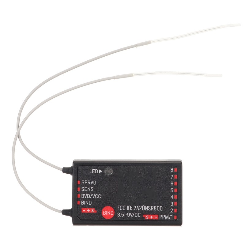 FS SR8 2.4GHz 8 Channel Receiver Double Antenna Bidirectional Receiver