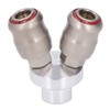 Air Hose Splitter 2 Way Carbon Steel Automatic Pneumatic Quick