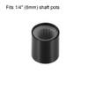 sourcing map 5 x Aluminium Volume Control Potentiometer Knurled Shaft