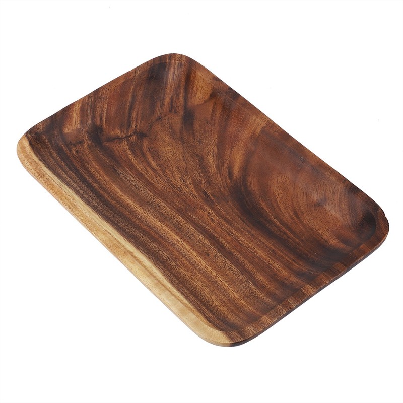 Elegant Sushi Tray Snacks Salad Desserts Wooden Serving Dish for