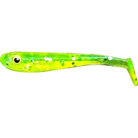FISHIN ADDICT Micro fry NANO-TECH fishing lures 1.5'' (38mm) 0.35g drop shot pack of 10 (CHARTREUSE)