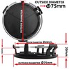 75mm Wheel Center Alloy Hub Caps Nut Cover Compatible with