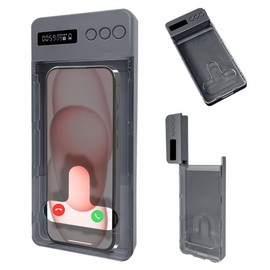 Phone Lock Box with Timer, Mini Portable Self-Control Timed Lock Box, Max6.7Inch, Help Kids/Adults Prevent Phone Addiction - Black