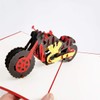 Motorcycle Pop up Card, 3D Card for All Occasions -