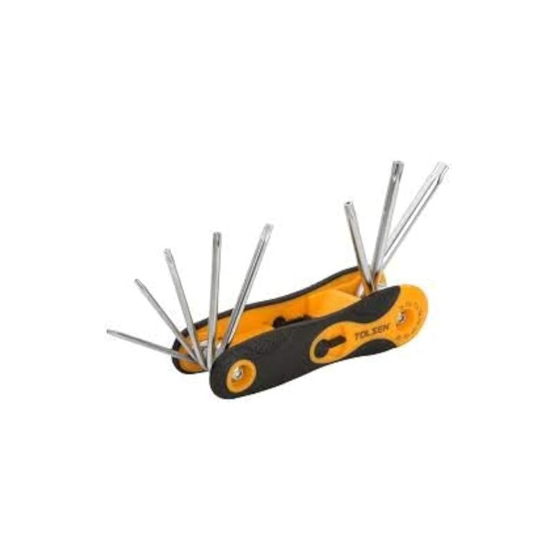 8PCS Folding TORX HEX Key Set T9, T10, T15, T20,