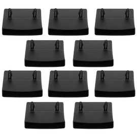 cyclingcolors 10x Slatted Holder Insert Caps for Attaching Caps Holder Slatted Frame Double 55 x 10 mm Plastic Flexible Bed Black