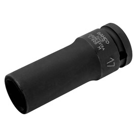 Bahco K7806M-30 6 Edge Deep Socket, Black, 30 mm