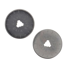 BOHIN France Ersatzklingen für Rollschneider - Austauschbare Klingen für Flickenteppich- und Projekte Nähen, 28mm - 2 Stücke