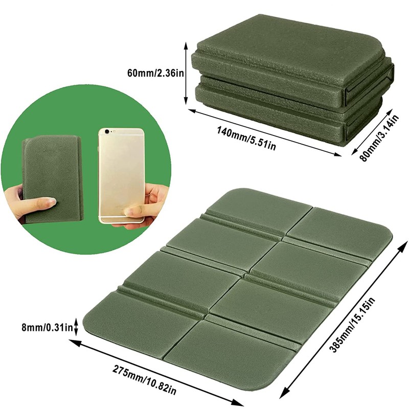 Sauna Mat, Foldable, 8-fold, Leisure Seat, Cushion, Compact, Seat Cushion,