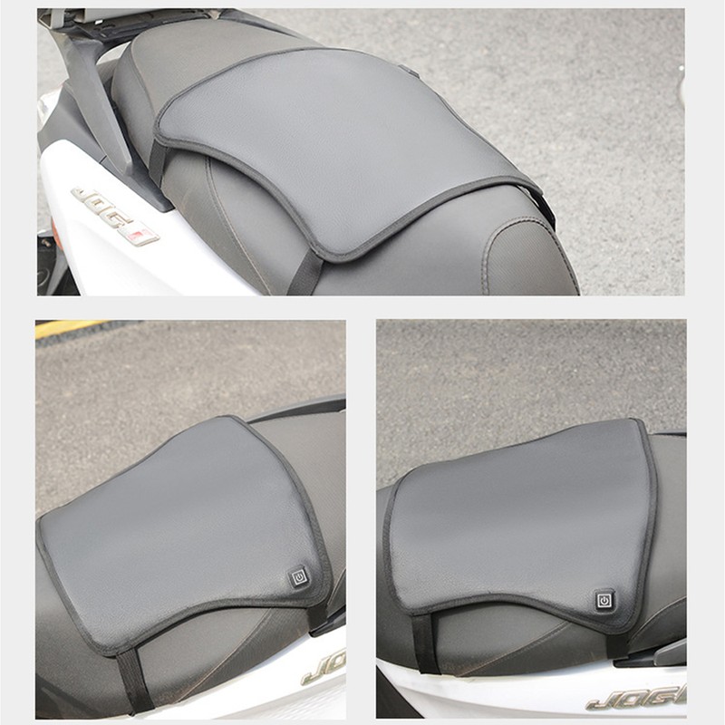 Motorcycle Heated Seat Cushion Electric Heated Seat Pad 3-Speed Adjustable