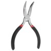 HARFINGTON Mini Bent Nose Pliers 5 Inch Toothed Curved Precision