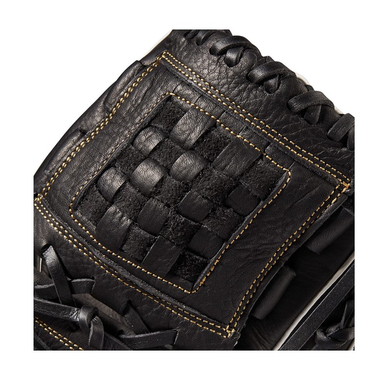 WILSON Guante de softbol para Mujer, 12 Pulgadas, Negro/Oro metálico,