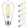 ASOMST Vintage LED Edison Bulbs Dimmable, ST58 Filament Light Bulb