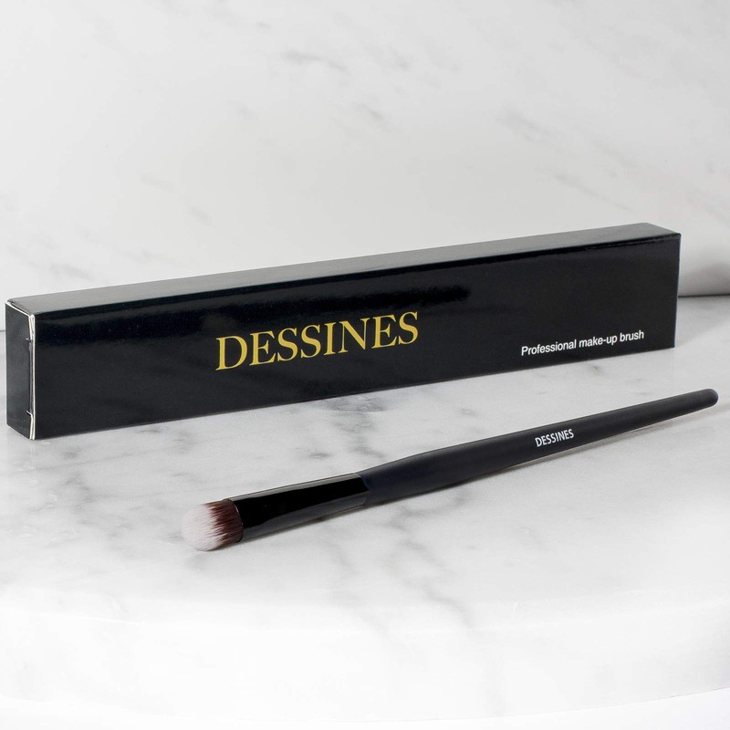 DESSINES Makeup Brush, Vegan Professional Brush with Natural Wood Handle