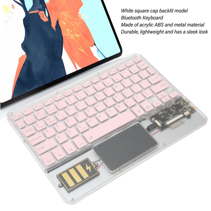 Wireless Bluetooth Keyboard Multifunctional Acrylic Keyboard for Windows for Android
