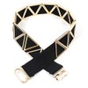 MEGAUK Women's Geometric Elastic Waist Belt Waist Belt Metal Belt