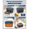 SKEOS Cordless Electric Lunch Box for Adults, Heated Lunch Box