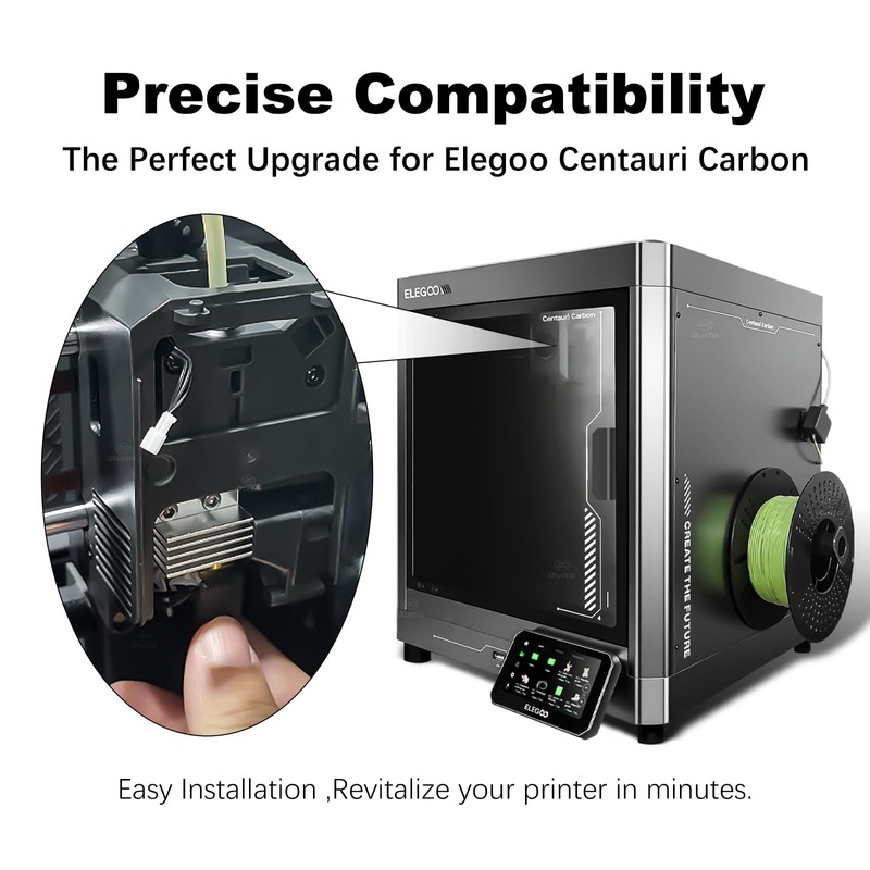 0.4MM 0.6MM Centauri Carbon Hotend Kit with Chromium Zirconium Copper-Steel