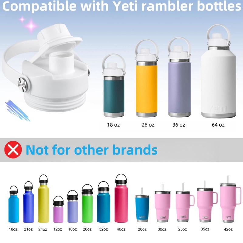 Lid for Yeti Rambler 12 18 26 36 64 oz,