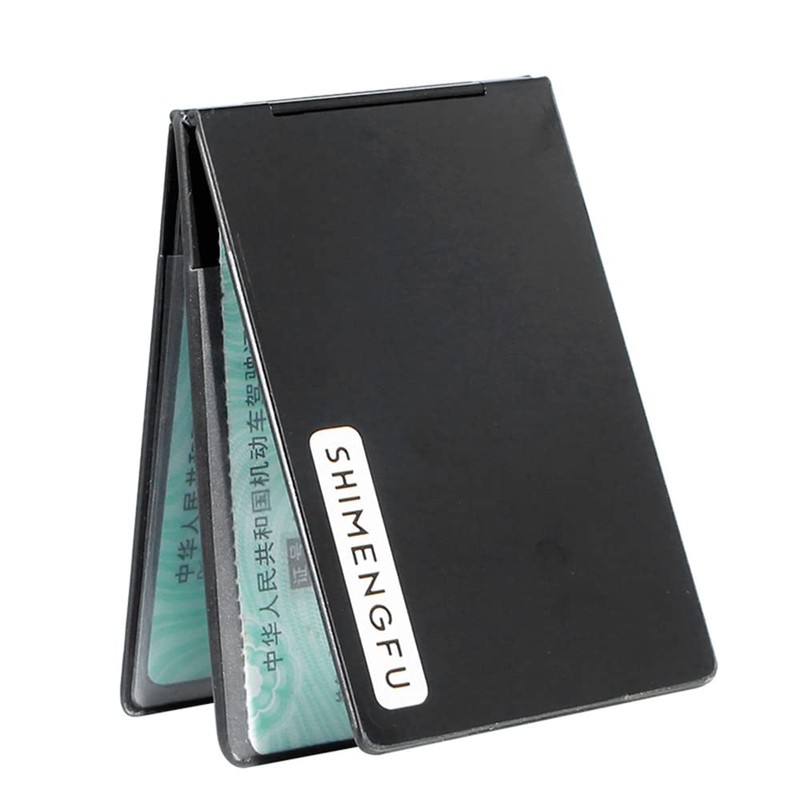 SMF SHIMENGFU Pass Case, Card Case, Metal, Thin, Bi-Fold License