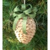 Handmade Sage Green - Large Wine Cork Pine Cone Ornament,