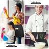 2 Pack Waist Apron Waitress Half Apron With Pockets Anti-dirt
