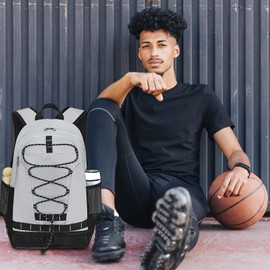 LOIDOU Backpack for Men Women Lightweight Sport Backpack Middle College Bookbags Fit 15.6 Inch Laptop Casual Daypack Backpacks