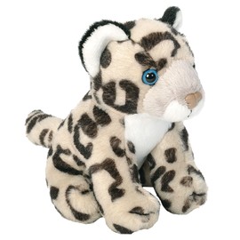 Wild Republic Pocketkins Eco Snow Leopard, Stuffed Animal, 5 Inches, Plush Toy, Made from Recycled Materials, Eco Friendly