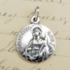 St Catherine of Alexandria Medal - Sterling Silver Antique Replica