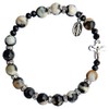 Zebra Jasper 8mm Rosary Bracelet, One Size, Zebra Jasper, Jasper