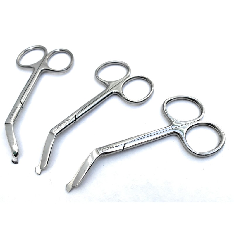 Toolspecific® 3pc x Stoma Scissors with Curved Cutting Edge and