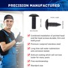 8 Sets Black License Plate Screws - Updated Rustproof Stainless