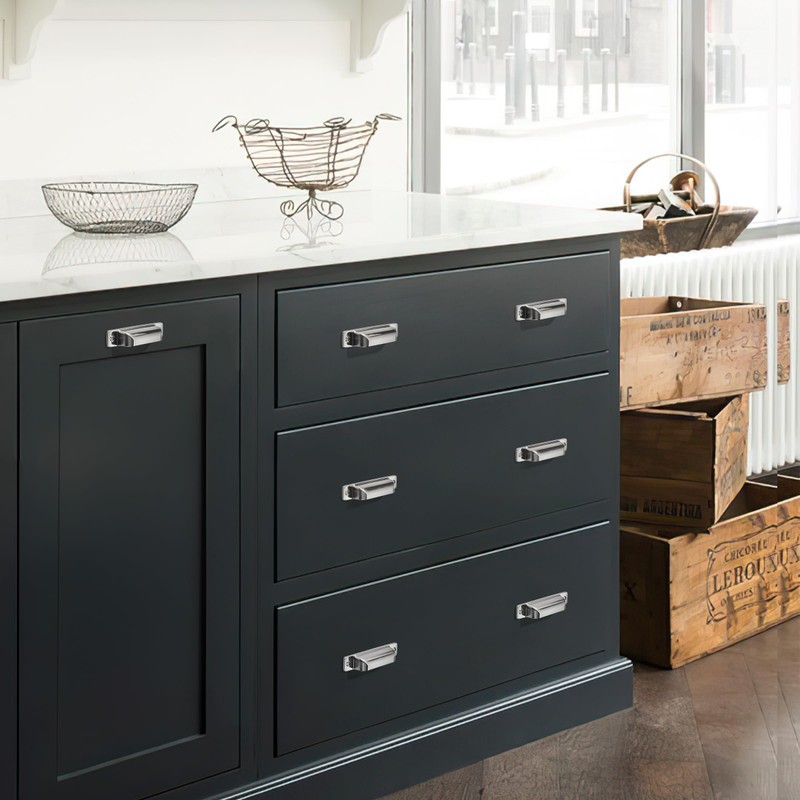 Dosoye 5 Packs 5in(128mm) Drawer Pulls Brushed Nickel Cabinet Cup