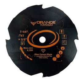 ORANGE TORNADO 7 1/4" polycrystalline Diamond Blade for Fiber Cement siding and Laminate Flooring…