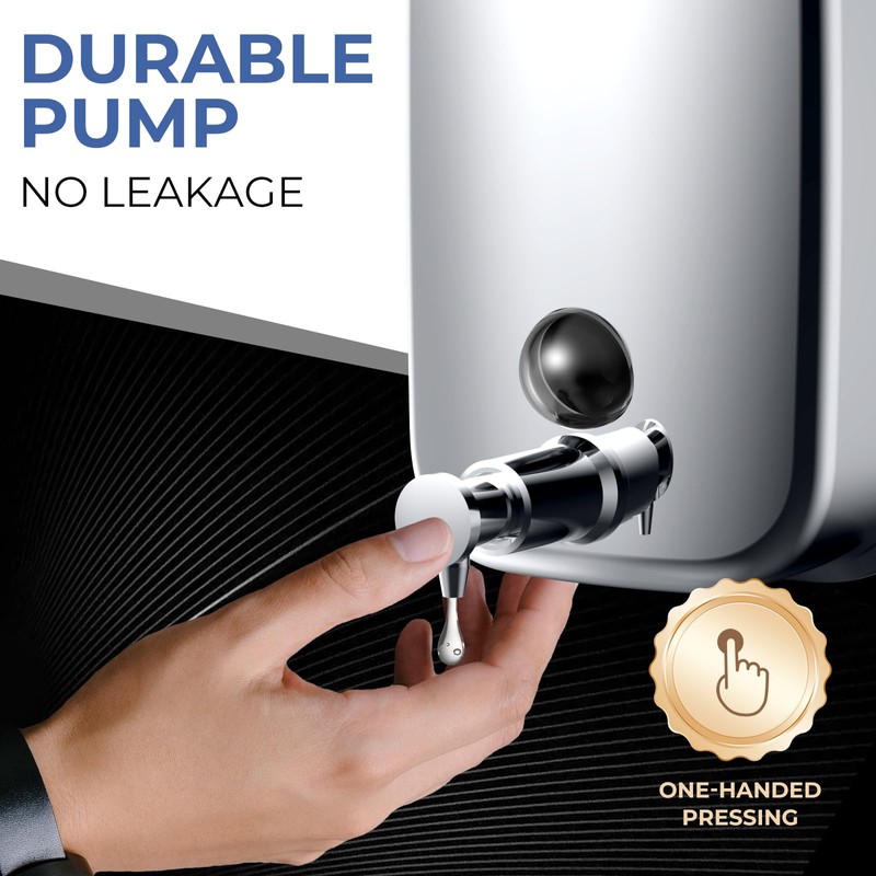 Bertreno Commercial Soap Dispenser Wall Mount Stainless Steel Soap Dispensers