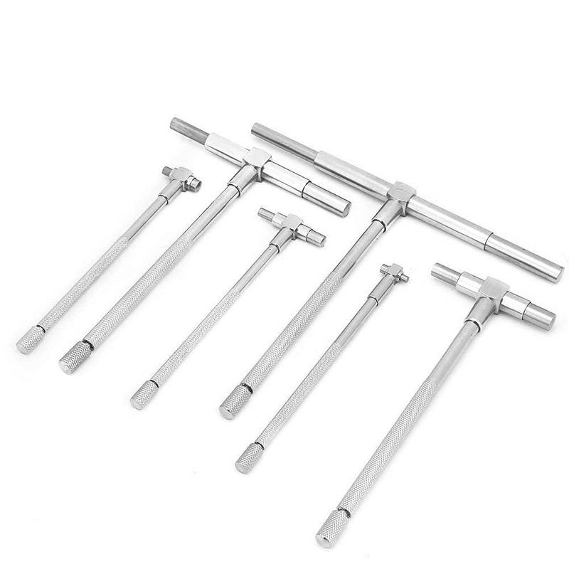6pcs/set drill gauge, telescoping gauge set, telescopic gauge set, accuracy: