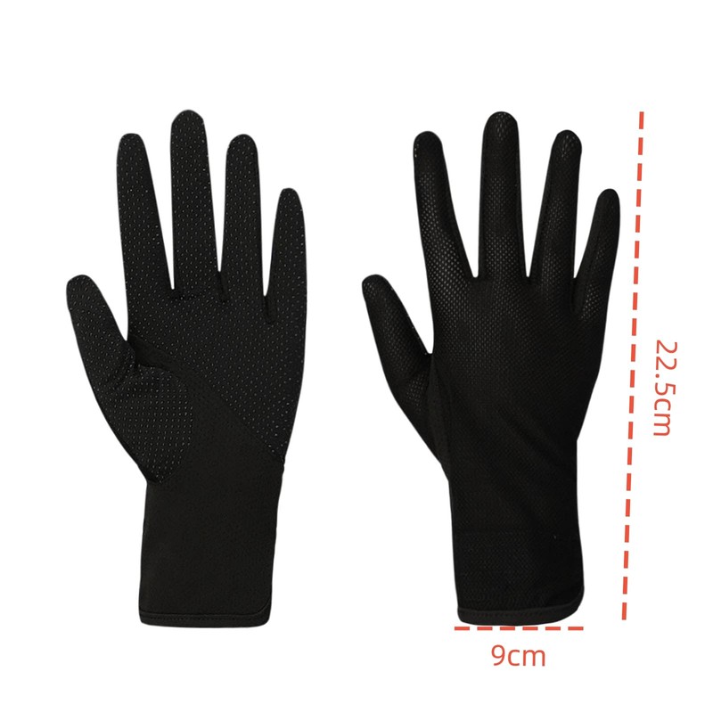 ITODA Men's Gloves, UV Protection, Smartphone Compatible, Cycling Gloves, Breathable,